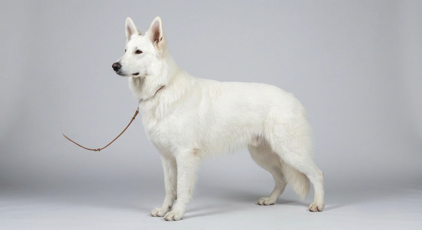Chien présenté par son élevage